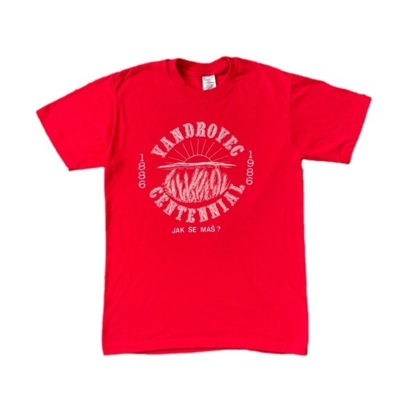 Other - Vintage 1986 Vandrovec Centennial Graphic T-Shirt Red M